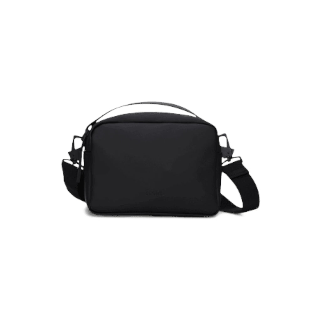  - ["Accessori","Borse","Donna","FW25","Rains","Unisex","Uomo"] - Borse Unisex Rains Box Bag W3 Polyester Black 14100-BLA - Lupis SRL
