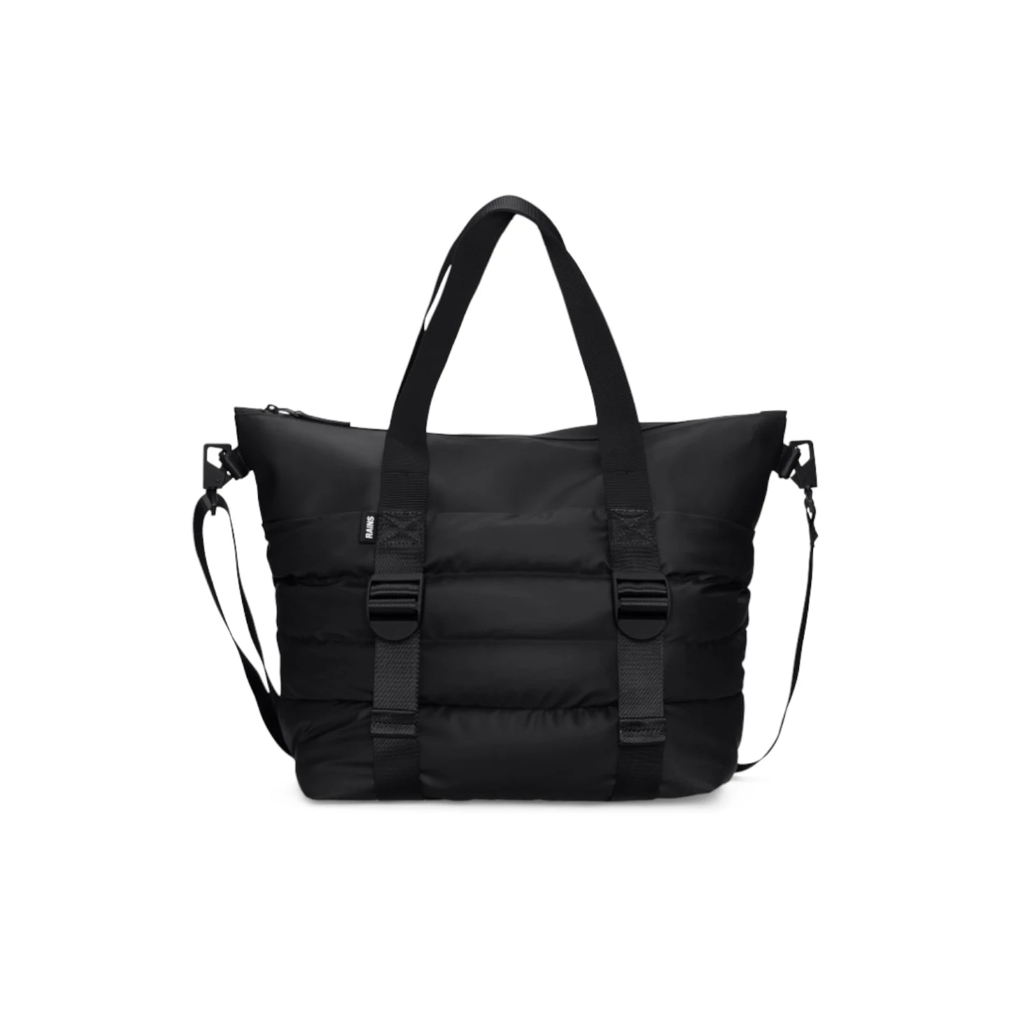 Borse Unisex Rains Puffer Mix Tote Bag Mini Polyester Black 14010-BLA