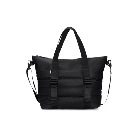 Borse Unisex Rains Puffer Mix Tote Bag Mini Polyester Black 14010-BLA