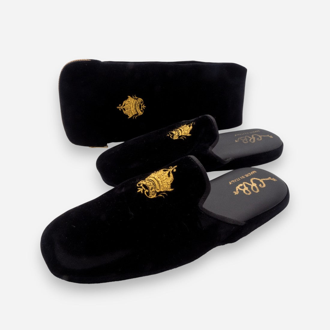 CRB 905 526 Nero Oro Ciabatta Busta