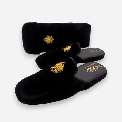 CRB 905 526 Nero Oro Ciabatta Busta