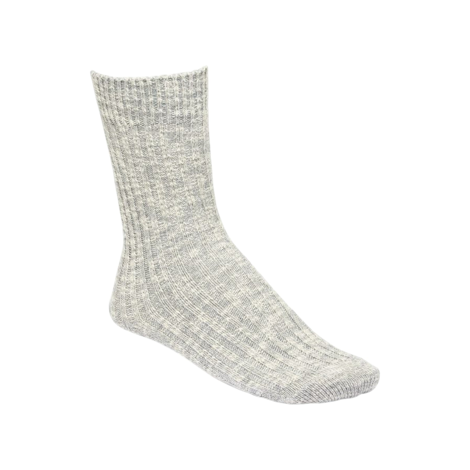  - ["Accessori","Birkenstock","Calze","Donna","FW25"] - Calze Donna Birkenstock Cotton Slub Cotone Elastan Gray White 1008032 - Lupis SRL