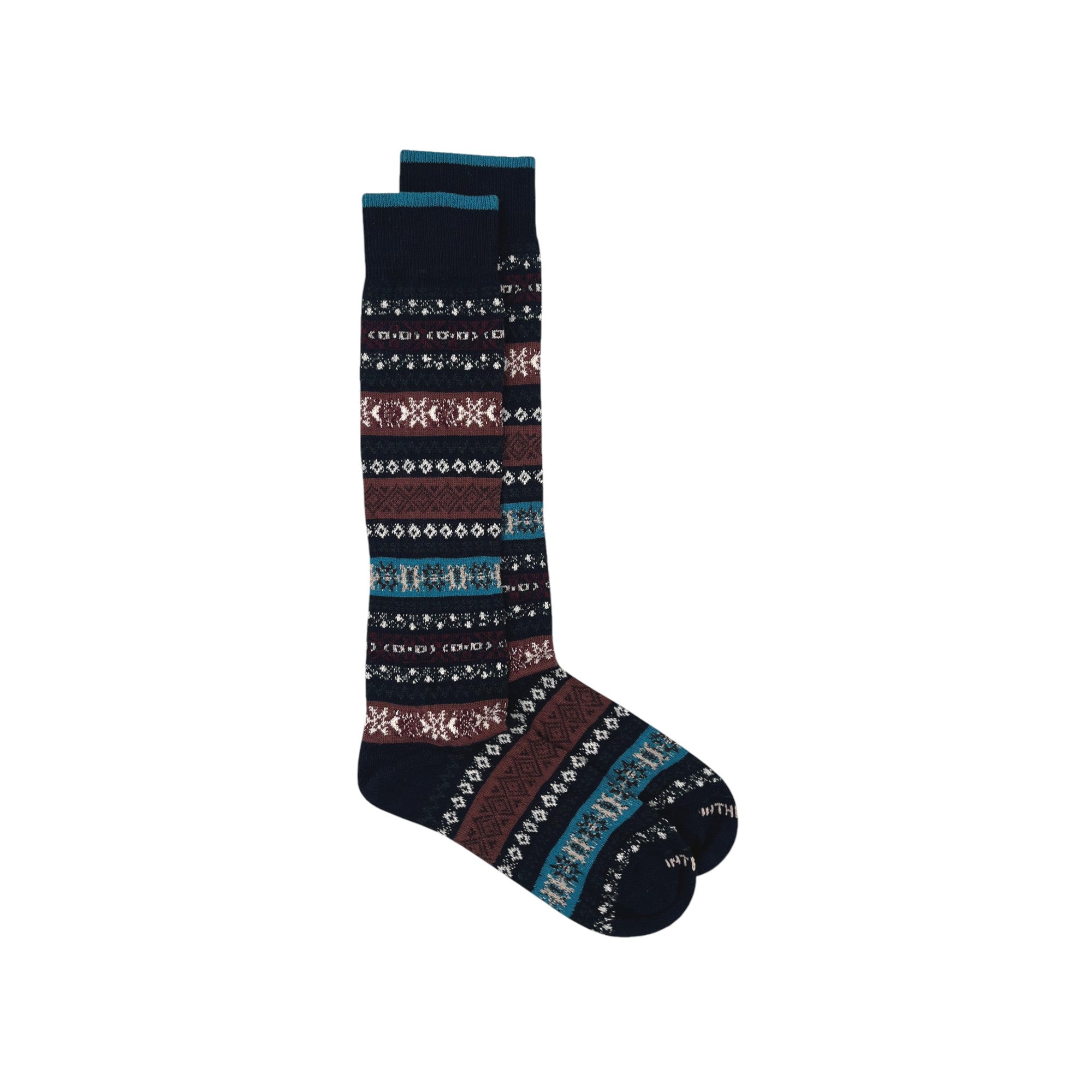Socks In The Box Jacquard Blue FW250045A-0004