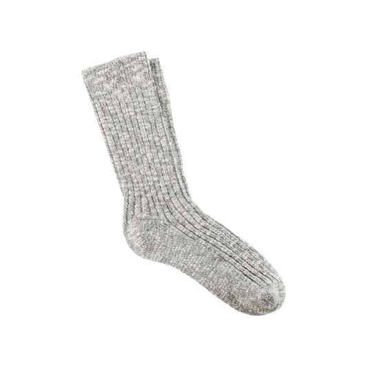  - ["Accessori","Birkenstock","Calze","FW25","Uomo"] - Calze Uomo Birkenstock Cotton Slub Cotone Elastan Gray White 1008060 - Lupis SRL