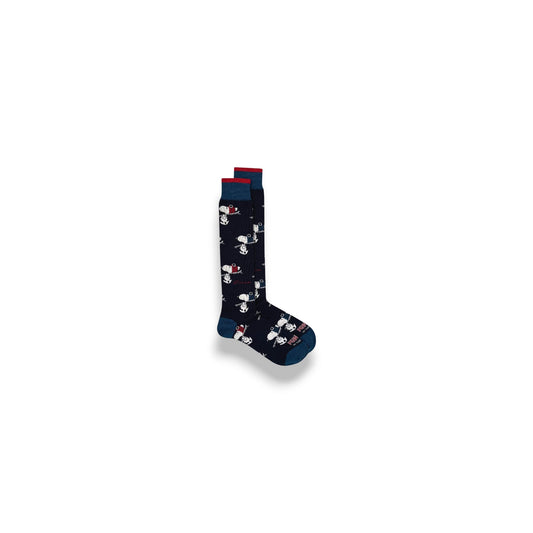 Calze In The Box Snoopy Ski Allover Blu FW250060-0004