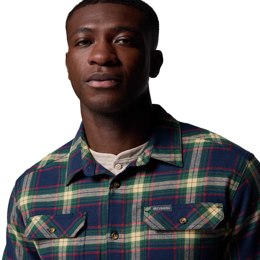 Camicia Columbia Sportswear M Flare Gun Stretch Flannel Navy 1861581-468