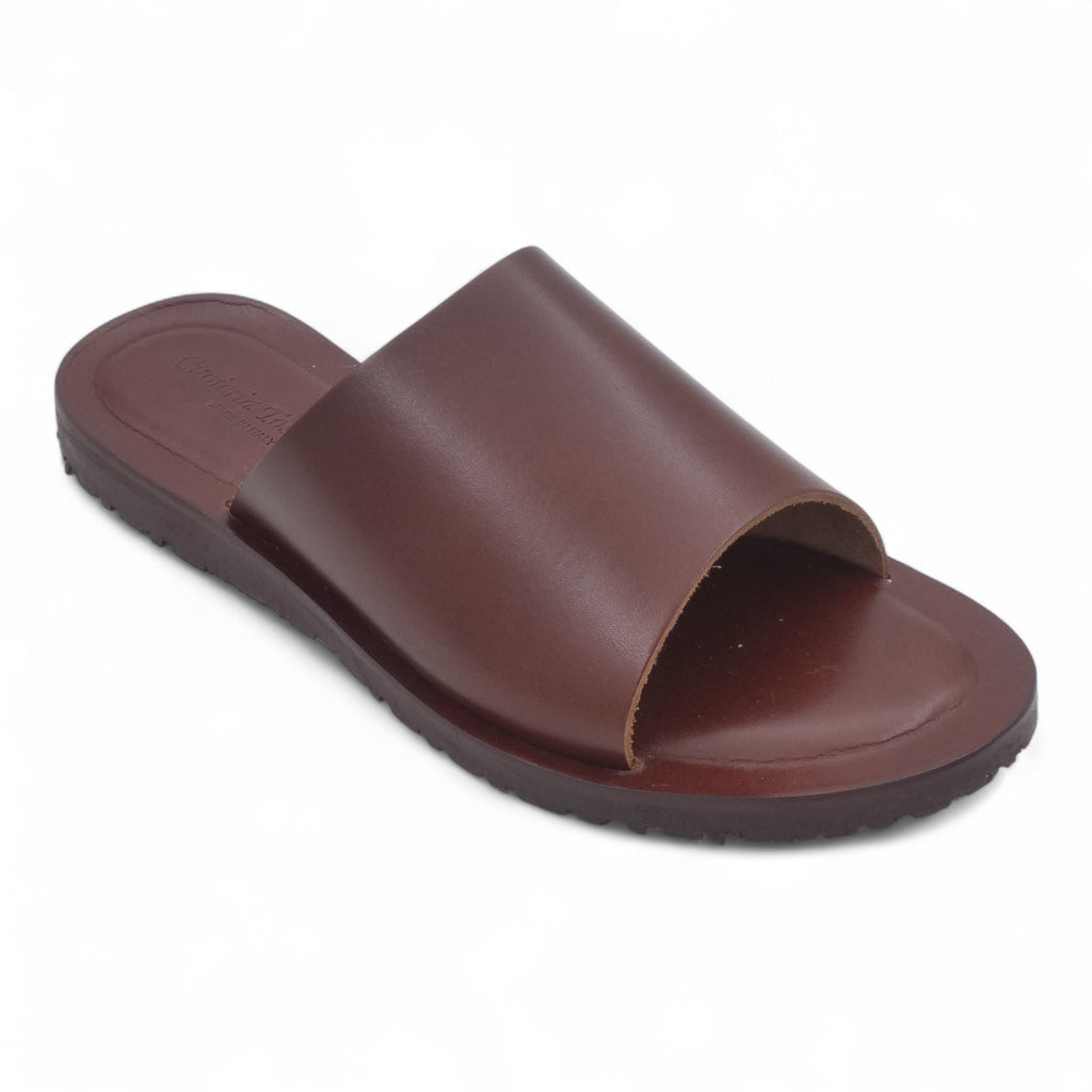  - ["Artigianato","Ciabatte","Cuoieria Toscana","Donna","PE25","Scarpe"] - Ciabatta Pelle Green Bay Dive Marrone 6115 - Lupis SRL