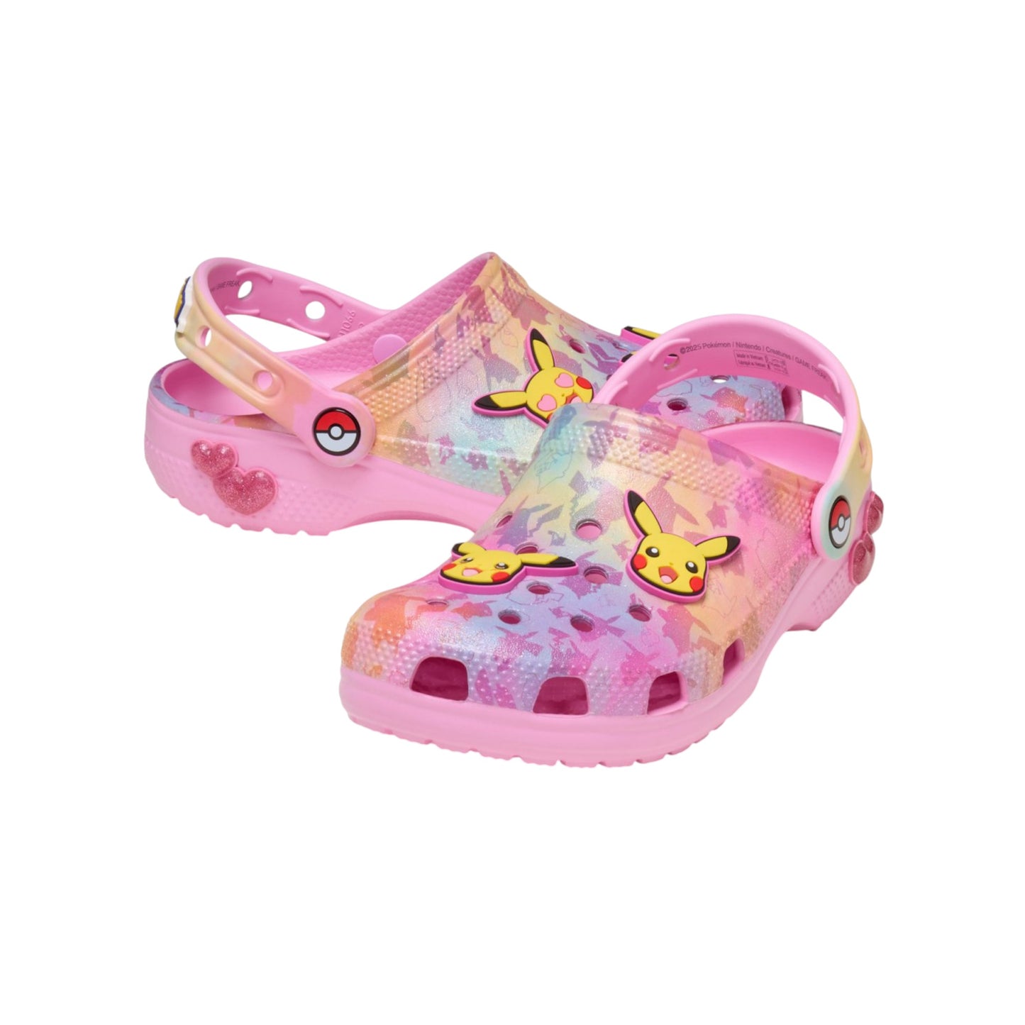 Ciabatte chiuse Kids Crocs Pikachu Pink Classic Clog K 211229-MLT
