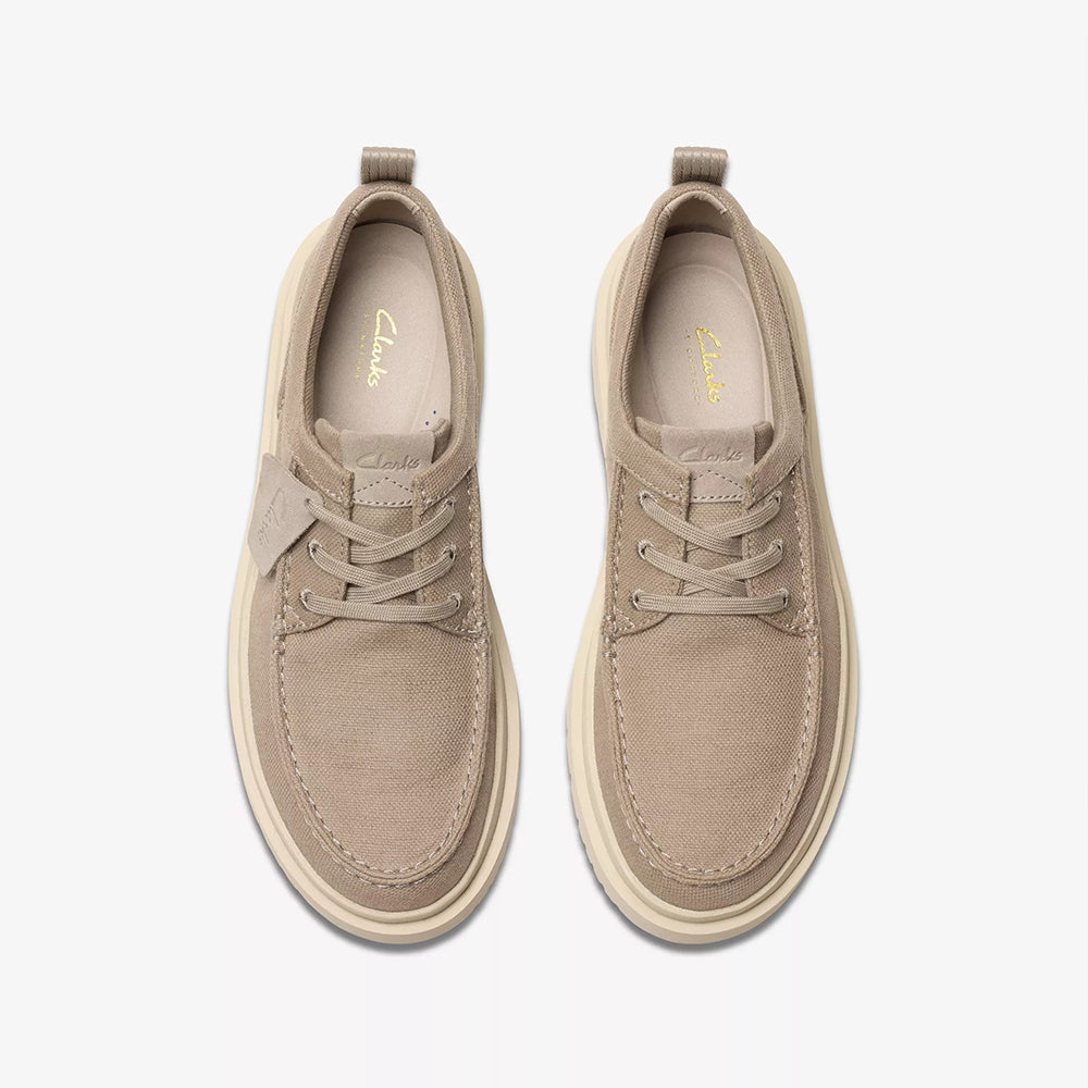  - ["Clarks","PE25","Polacco","Scarpe","Scarpe sportive","Uomo"] - Clarks Polden Moc Grey Canvas 180867 - Lupis SRL