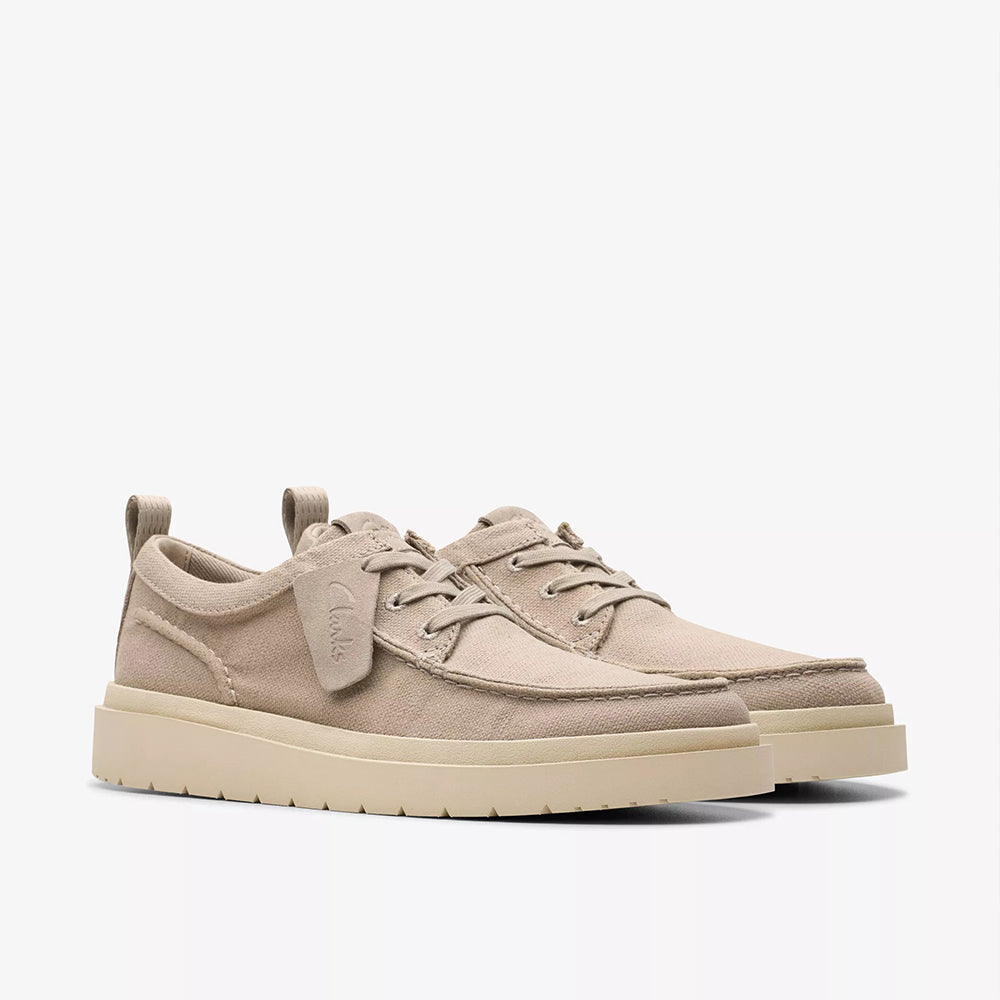  - ["Clarks","PE25","Polacco","Scarpe","Scarpe sportive","Uomo"] - Clarks Polden Moc Grey Canvas 180867 - Lupis SRL