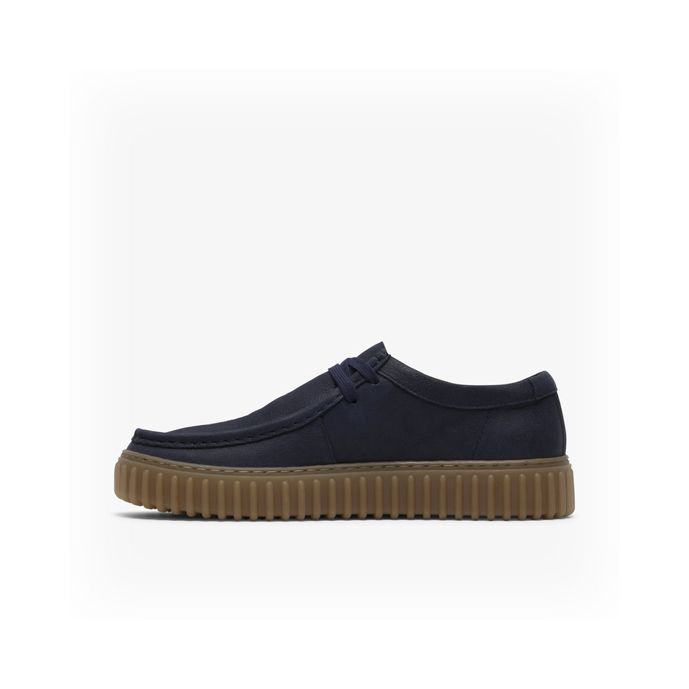 Clarks Men's Torhill Lo Navy Leather Sports Shoes 26186159