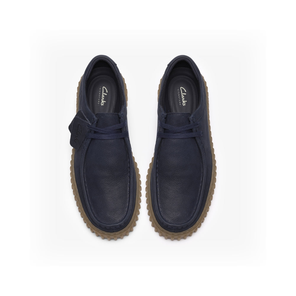 Clarks Men's Torhill Lo Navy Leather Sports Shoes 26186159