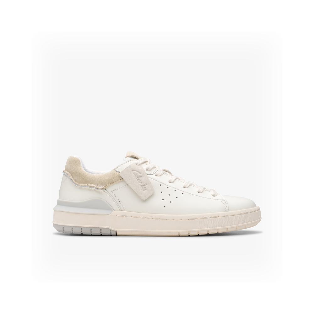 Clarks Men's Sneakers Courtlite2 Run White Leather 26181325
