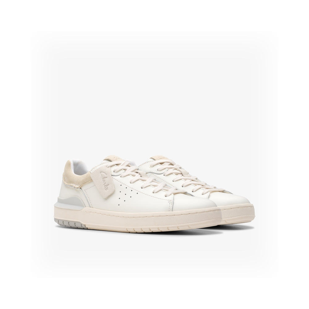 Clarks Men's Sneakers Courtlite2 Run White Leather 26181325