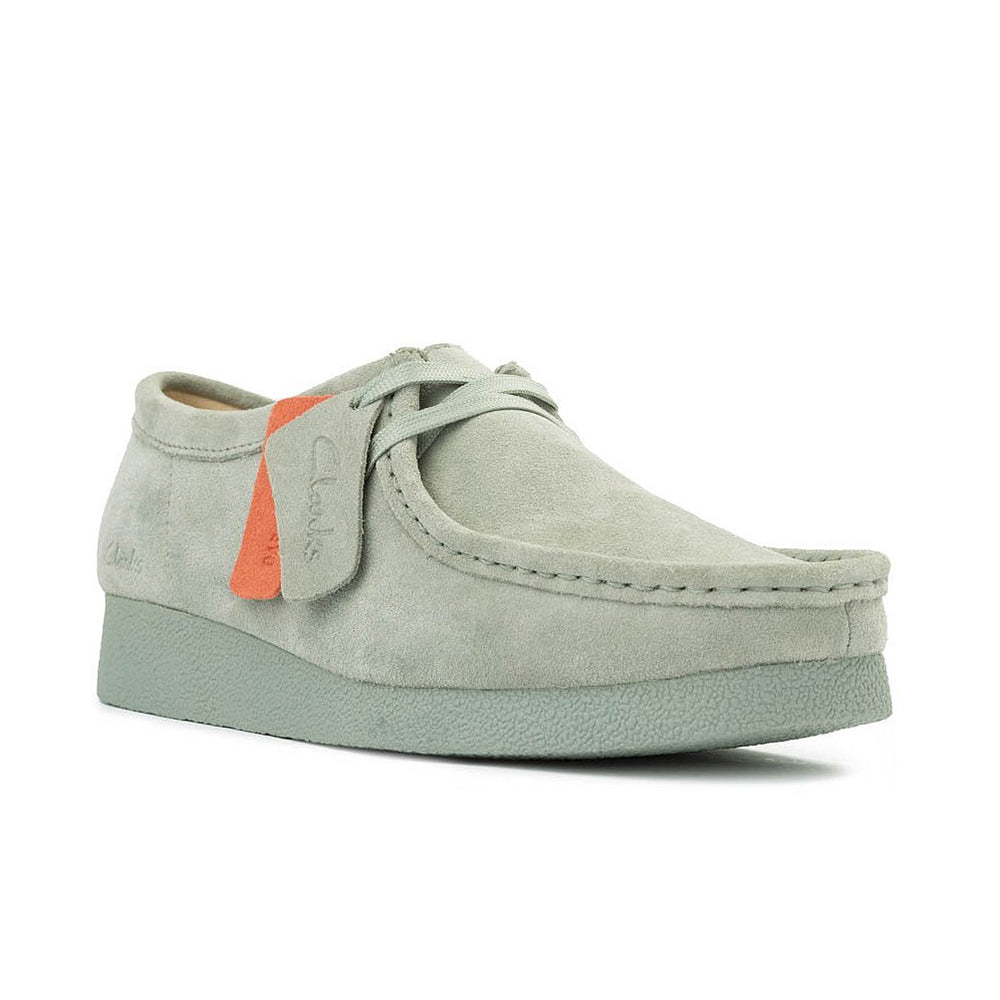  - ["Clarks","Derby","Donna","PE25","Polacco","Scarpe"] - Clarks Wallabeeevo W Light Green Sue 181478 - Lupis SRL