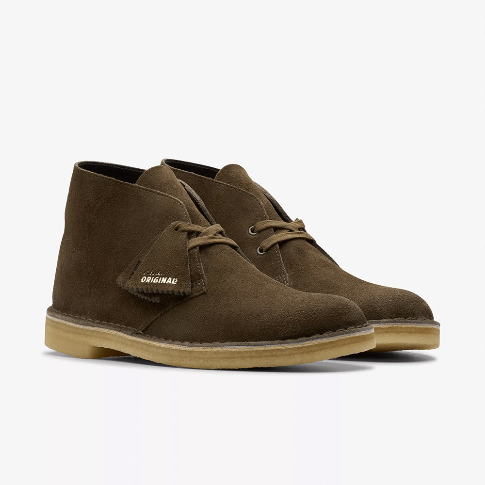  - ["Clarks","Nuovo","Scarpe","Stivaletti","Uomo"] - Clarks Desert Boot M Dkhaki Sde Hairy - Lupis SRL