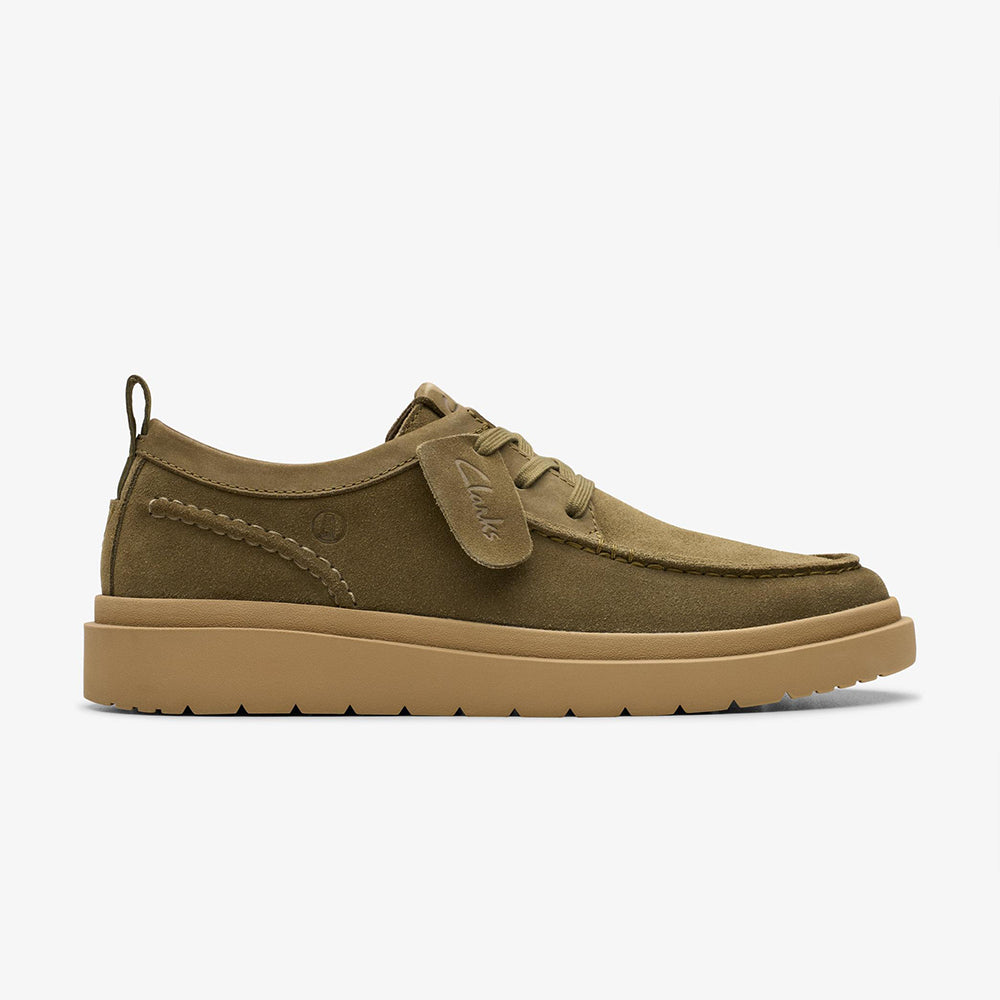 '- ["Clarks","PE25","Scarpe","Scarpe sportive","Uomo"] - Clarks Polden Moc Olive Suede 180869 - Lupis SRL