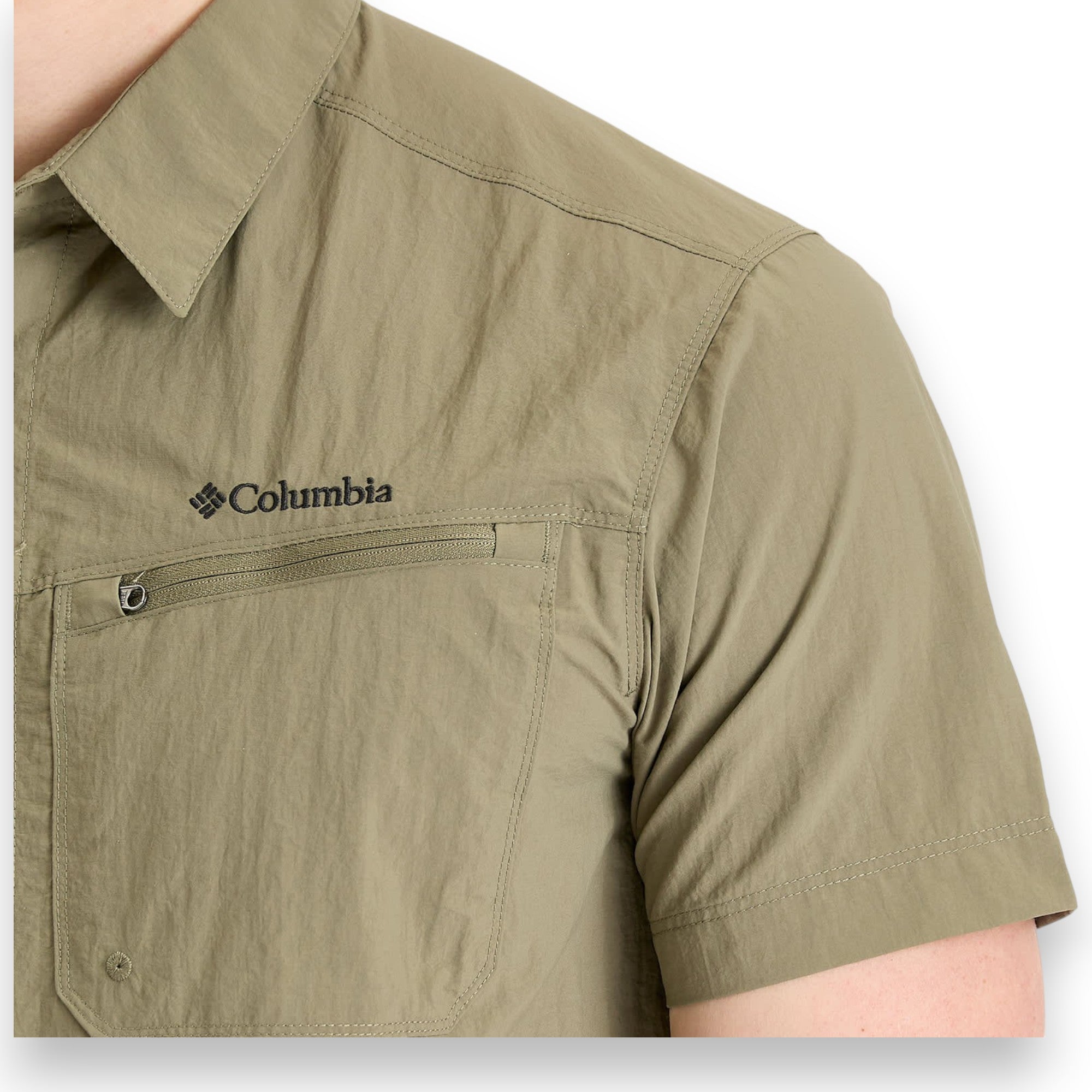 Columbia Men's Mountaindale SS Shirt Stone Green