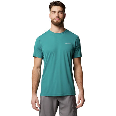 Columbia Men's Zero Rules Light SS Crew River Blue