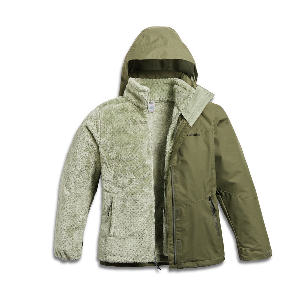  - Abbigliamento, Columbia Sportswear, Donna, Giacche, Nuovo - Columbia Women Bugaboo Iii Fleece Interchange Jacket Stone Green - Lupis SRL
