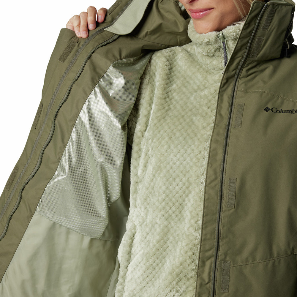  - Abbigliamento, Columbia Sportswear, Donna, Giacche, Nuovo - Columbia Women Bugaboo Iii Fleece Interchange Jacket Stone Green - Lupis SRL