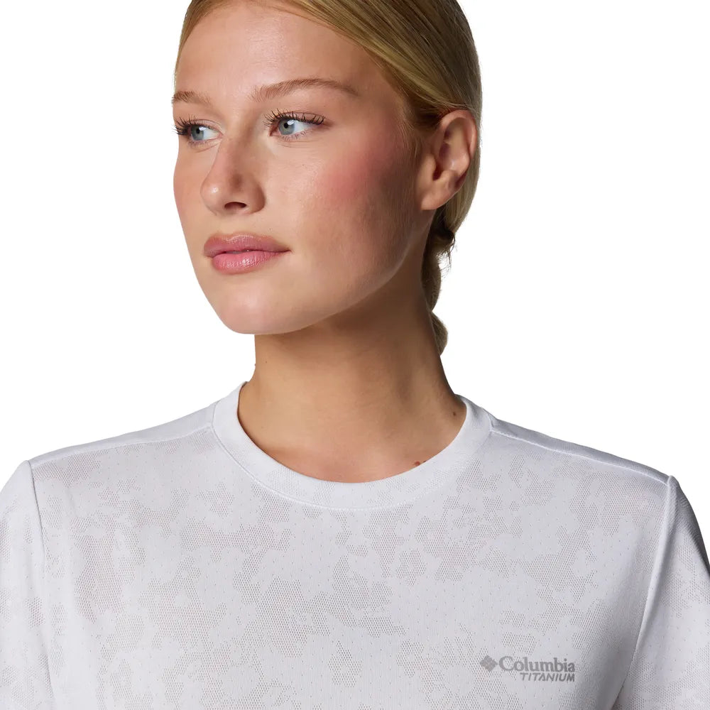  - ["Abbigliamento","Columbia Sportswear","Donna","PE25","T-Shirt"] - Columbia Women's Bluebird Canyon Short Sleeve Crew White Popflorid - Lupis SRL