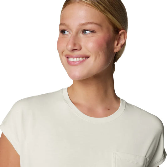  - ["Abbigliamento","Columbia Sportswear","Donna","PE25","T-Shirt"] - Columbia Women's Boundless Trek Short Sleeve Tee Sea Salt - Lupis SRL