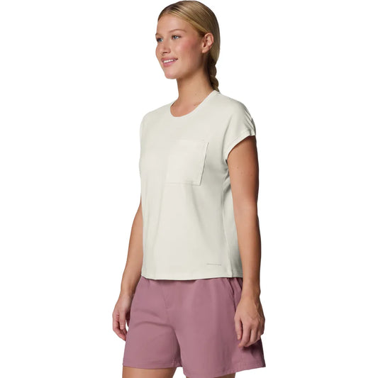  - ["Abbigliamento","Columbia Sportswear","Donna","PE25","T-Shirt"] - Columbia Women's Boundless Trek Short Sleeve Tee Sea Salt - Lupis SRL