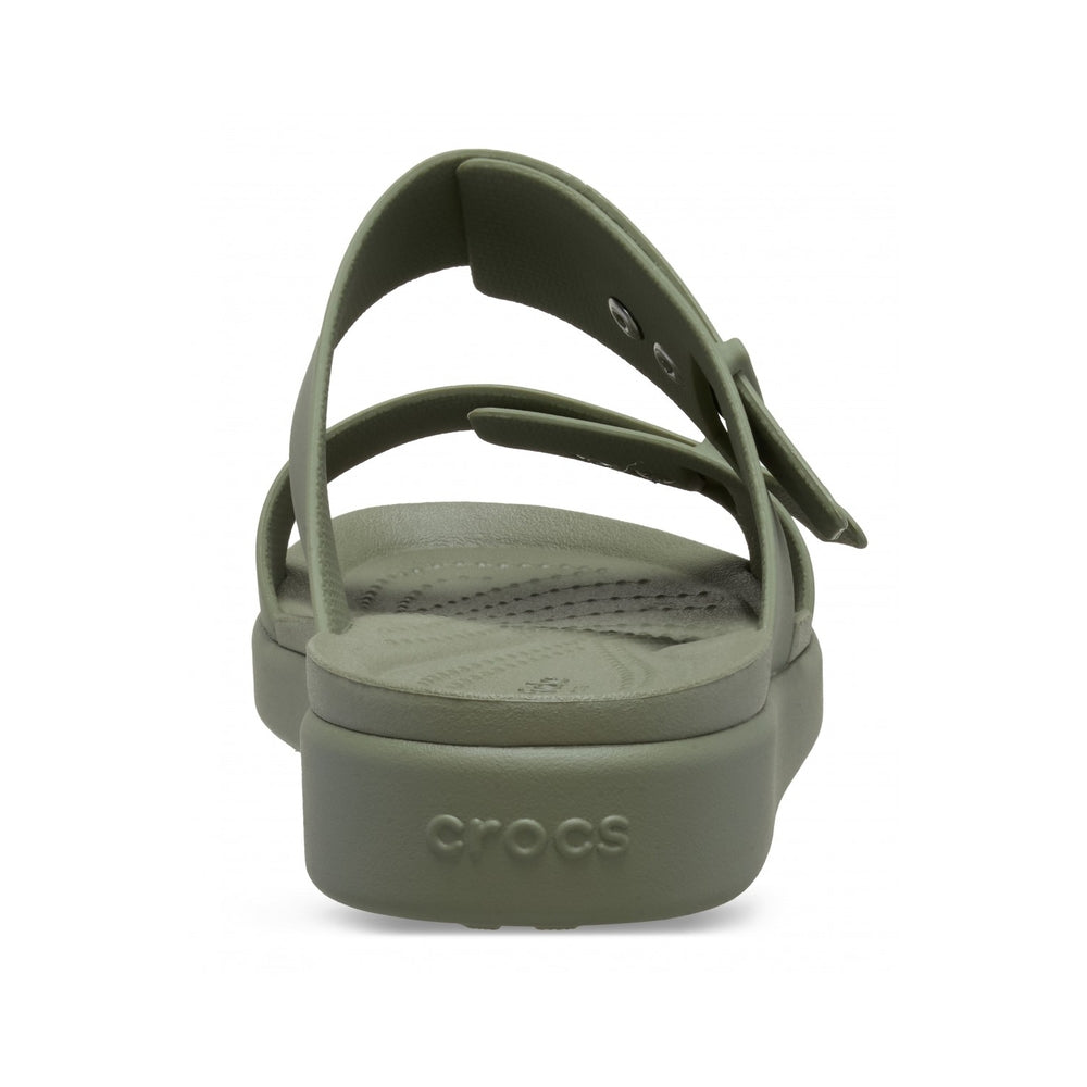 Crocs Women's Brooklyn Buckle Low Wedge Cargo 211215-CARG