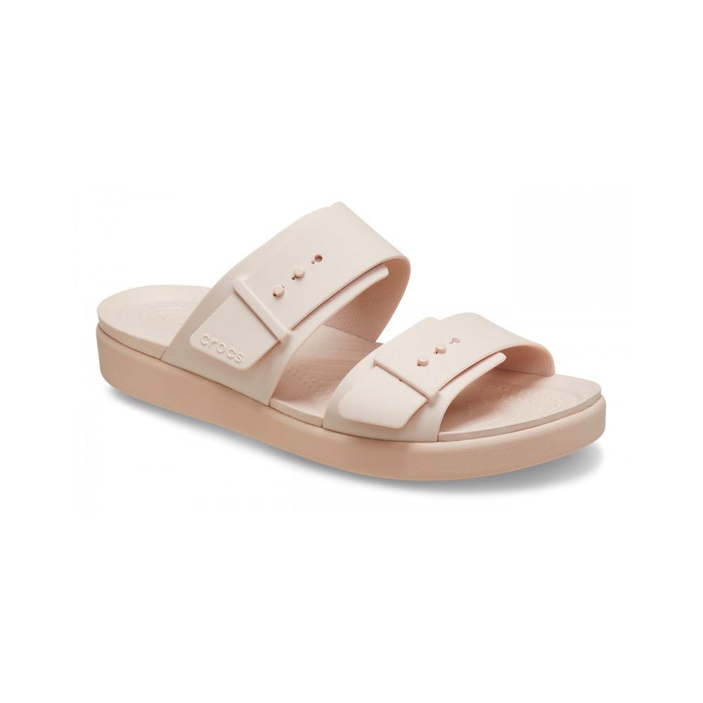 Crocs Women's Brooklyn Buckle Low Wedge Quartz 211215-QUAR
