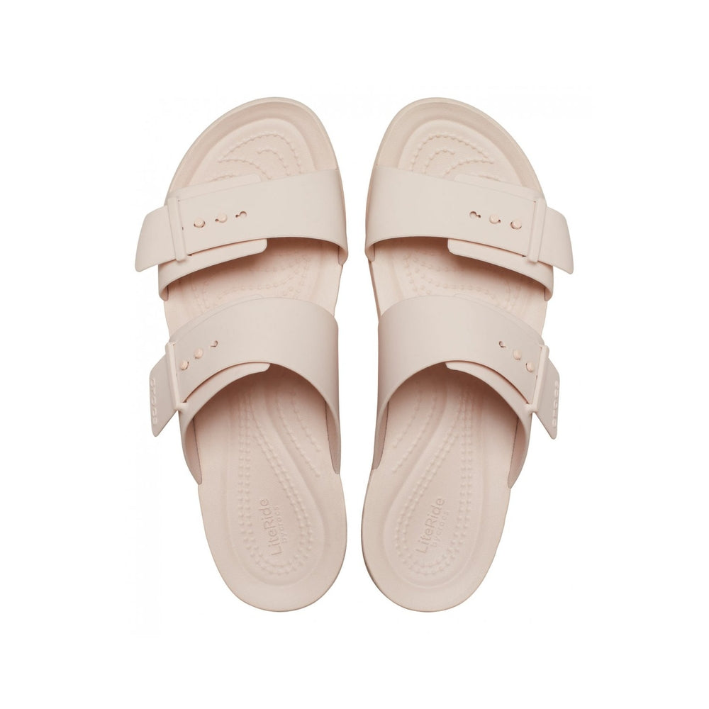 Crocs Women's Brooklyn Buckle Low Wedge Quartz 211215-QUAR