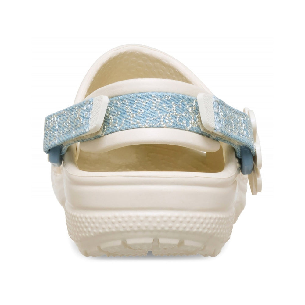 Crocs Slipper Toddler Cls Denim Clog Summit White 212512-SUWH