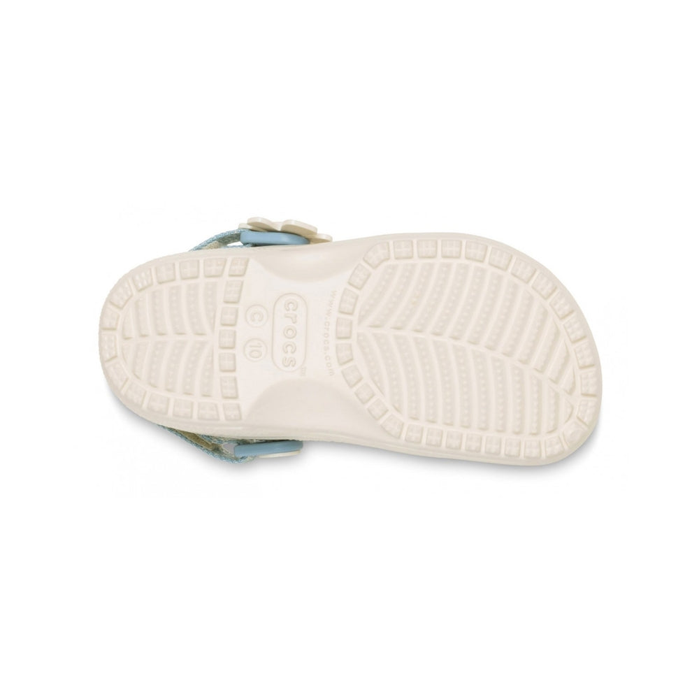 Crocs Slipper Toddler Cls Denim Clog Summit White 212512-SUWH