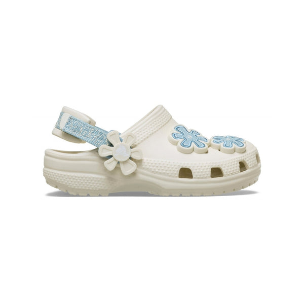 Crocs Ciabatta Toddler Cls Denim Clog Summit White 212512-SUWH