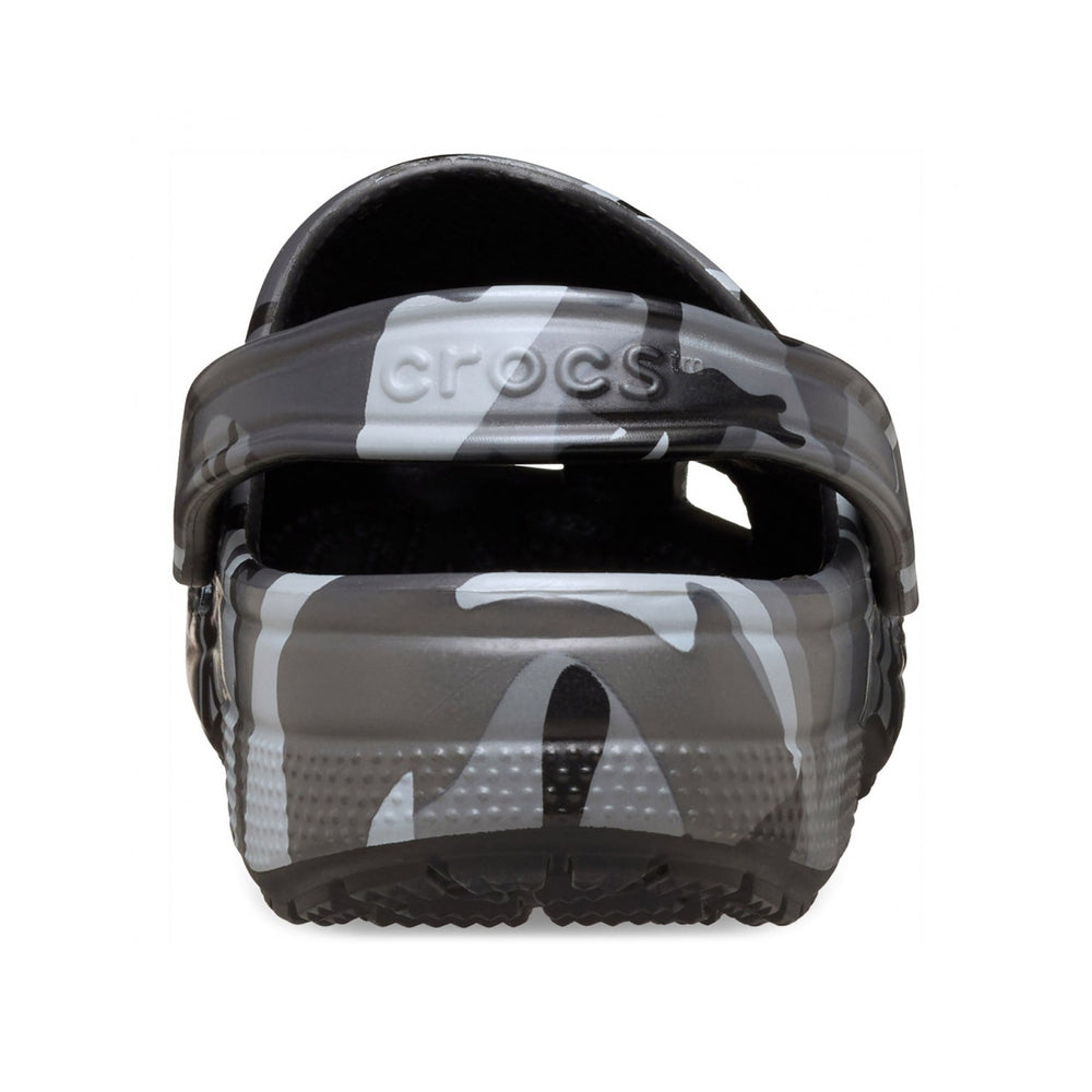 Crocs Unisex Classic Camouflage Clog Black Slate Grey 211936-BKSG