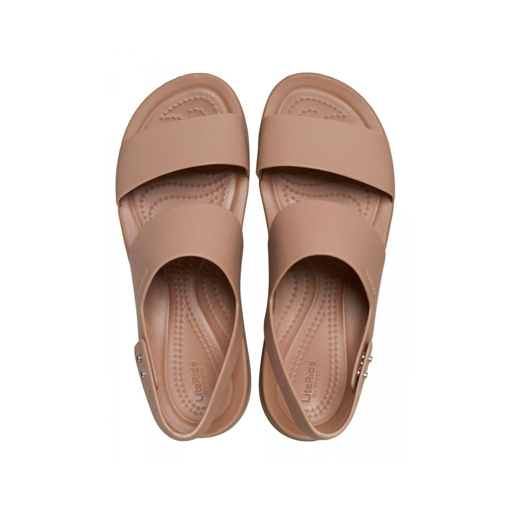 Crocs Sandali Donna Crocs Brooklyn Low Wedge Latte Mushroom 206453-LTMU