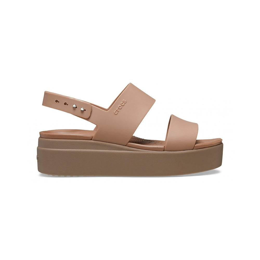 Crocs Sandali Donna Crocs Brooklyn Low Wedge Latte Mushroom 206453-LTMU