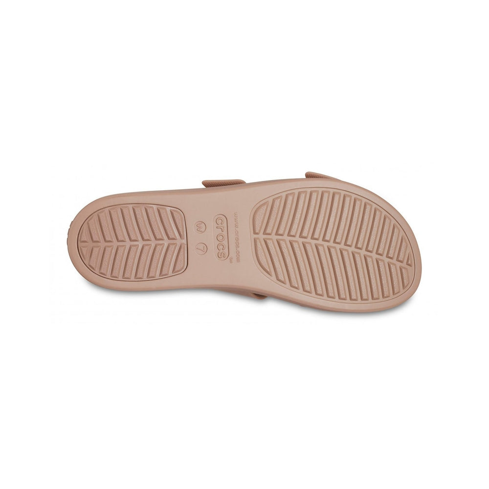 Crocs Women's Brooklyn Sandal Low Wedge Latte 207431-LATT