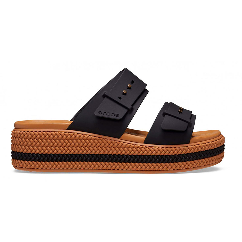 '- ["Ciabatte","Crocs","Donna","PE25","Scarpe"] - Crocs Brooklyn Woven Buckle W Black 209978-BLK - Lupis SRL