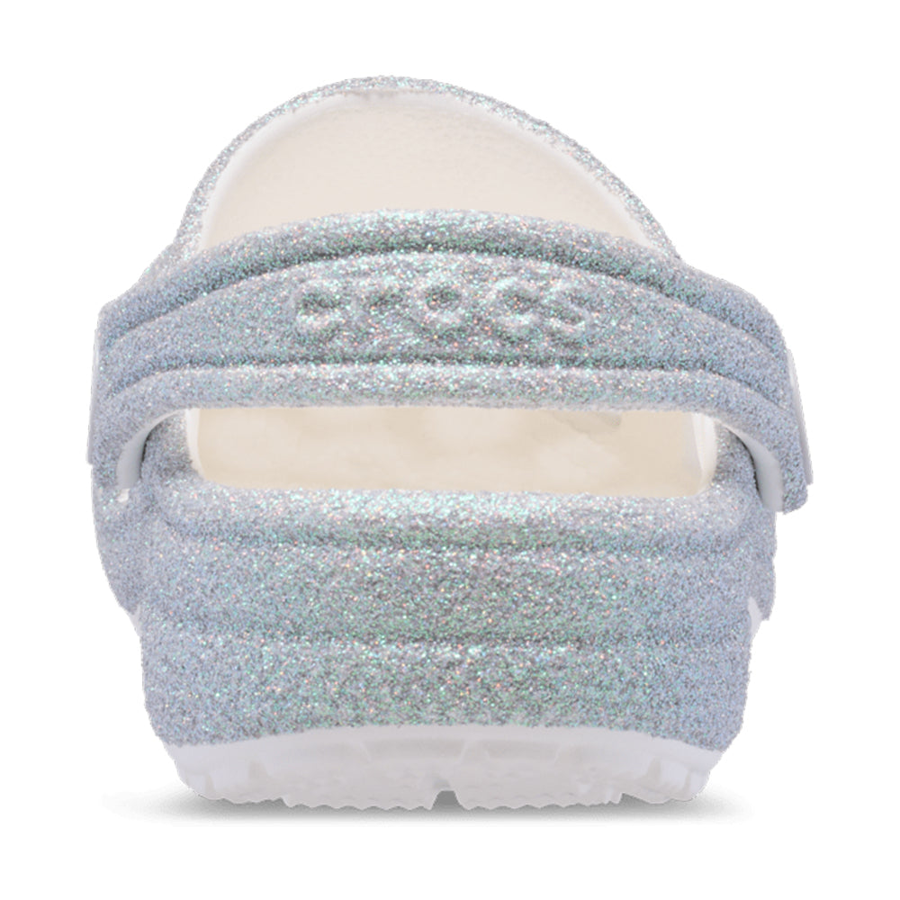 '- ["Ciabatte","Crocs","Kids","PE25","Scarpe","Toddler"] - Crocs Classic Irid Glitter Clog T White 210985-WHI - Lupis SRL