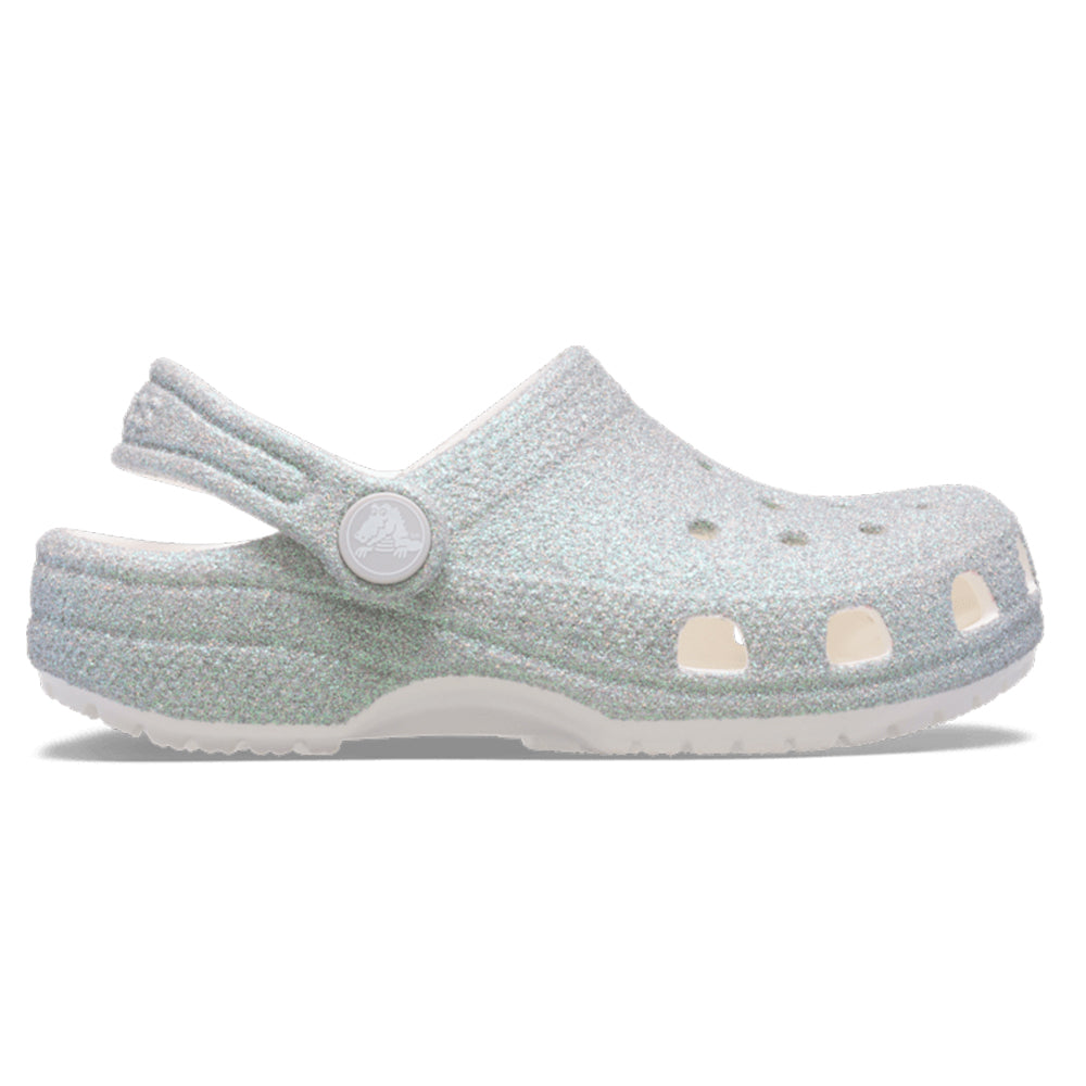 '- ["Ciabatte","Crocs","Kids","PE25","Scarpe","Toddler"] - Crocs Classic Irid Glitter Clog T White 210985-WHI - Lupis SRL