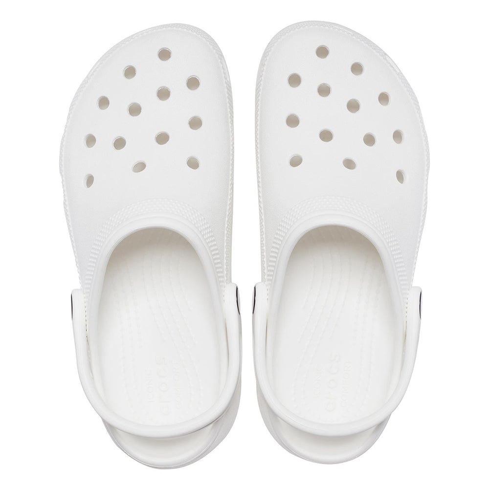 '- ["Ciabatte","Crocs","Donna","PE25","Scarpe"] - Crocs Classic Platform Clog W White 206750-WHI - Lupis SRL