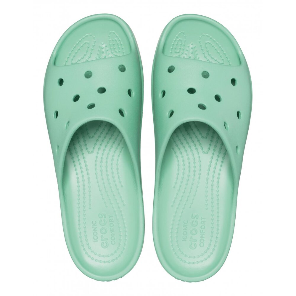 '- ["Ciabatte","Crocs","Donna","Scarpe","Ultima Taglia"] - Crocs Classic Platform Slide Jade - Lupis SRL
