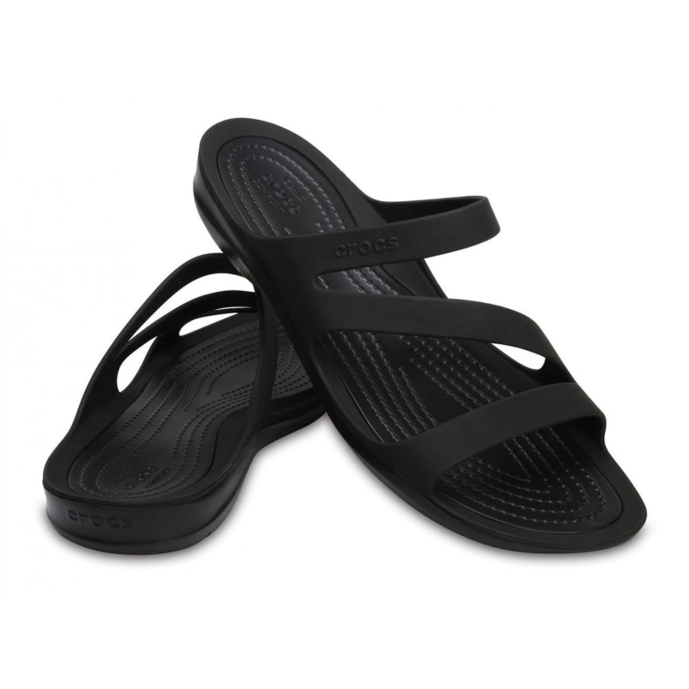 '- ["Ciabatte","Crocs","Donna","PE25","Scarpe"] - Crocs Swiftwater Sandal W Black Black 203998-BKBK - Lupis SRL