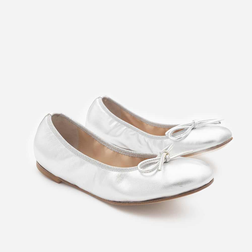 '- ["Artigianato","Ballerine","D.O.R.","Kids","Scarpe"] - D.O.R. B815-A Ballerina Argento - Lupis SRL