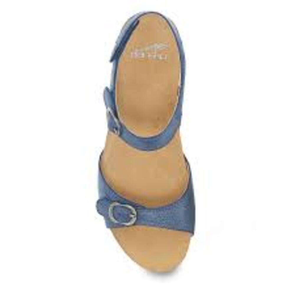 Dansko - Dansko, Donna, Sandali - Dansko Tricia Milled Burnished Blue - Lupis SRL