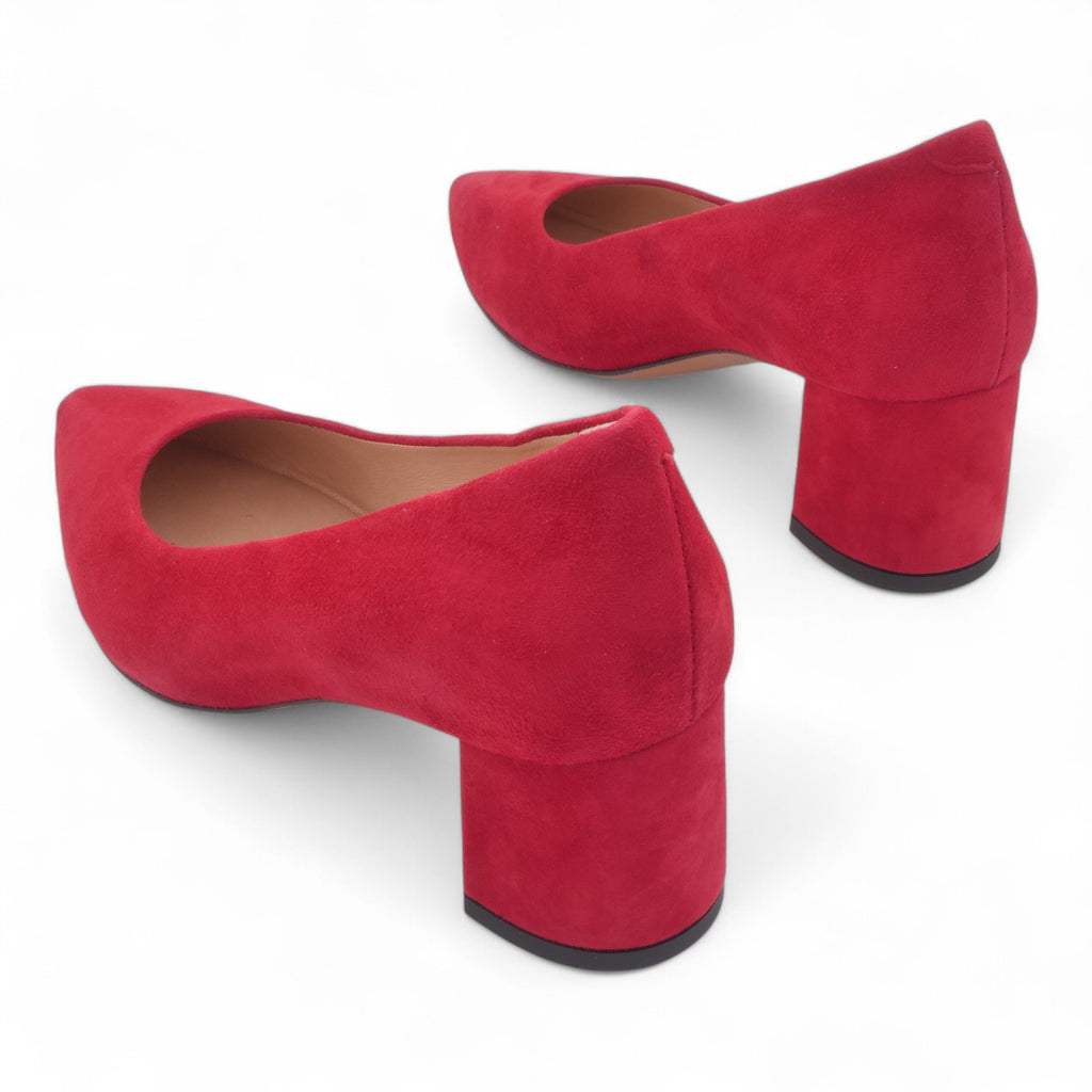  - ["Artigianato","Donna","D\u00e9collet\u00e9","Eva Picci","Scarpe","Tacco"] - Décolleté Da Donna Eva Picci 1601S Camoscio Rosso - Lupis SRL