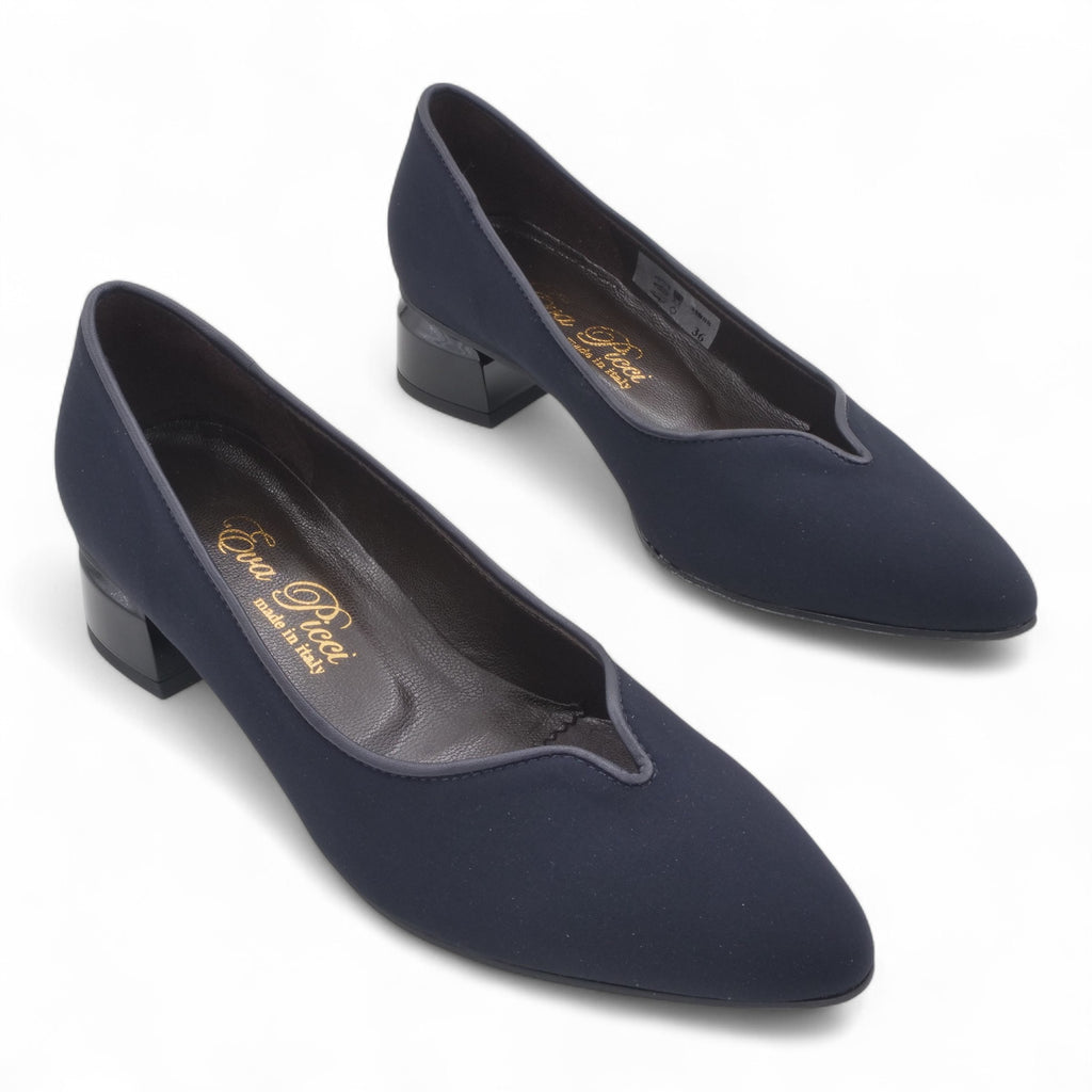 - ["Artigianato","Donna","D\u00e9collet\u00e9","Eva Picci","Scarpe","Tacco"] - Décolleté Da Donna Eva Picci 31888 Step Blu Nappa Blu - Lupis SRL