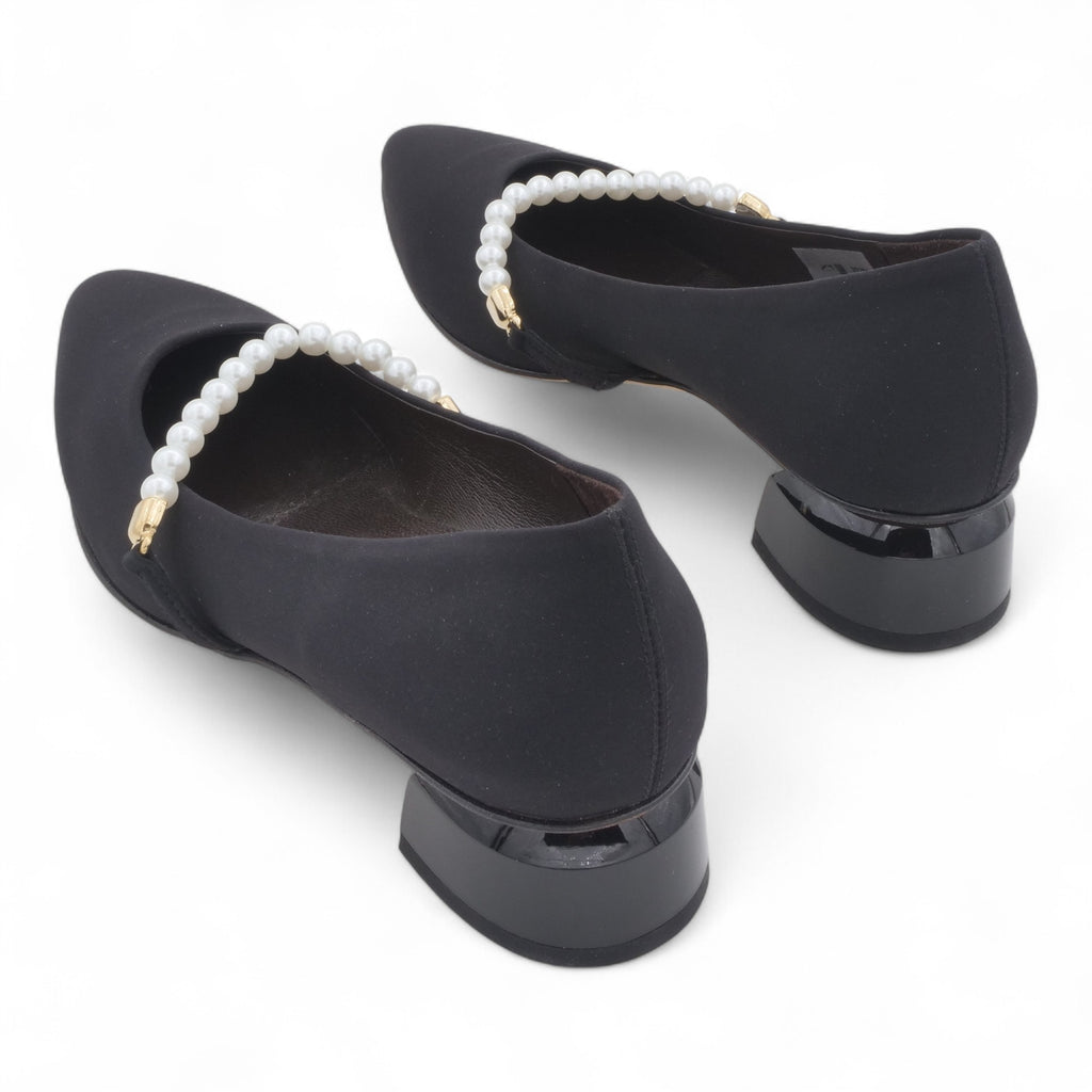  - ["Artigianato","Donna","D\u00e9collet\u00e9","Eva Picci","Scarpe","Tacco"] - Décolleté Da Donna Eva Picci 32181 Nero Perle Décolleté - Lupis SRL