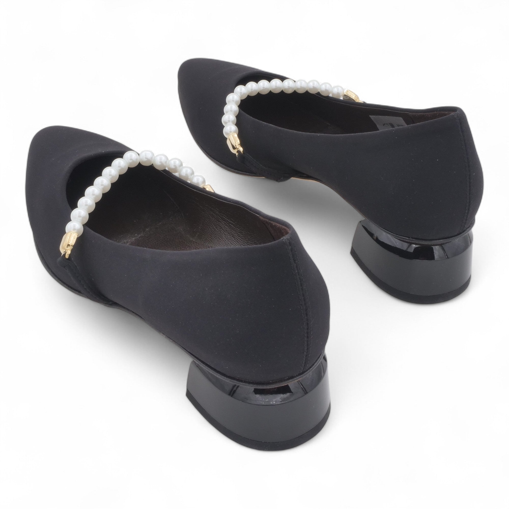  - ["Artigianato","Donna","D\u00e9collet\u00e9","Eva Picci","Scarpe","Tacco"] - Décolleté Da Donna Eva Picci 32181 Nero Perle Décolleté - Lupis SRL